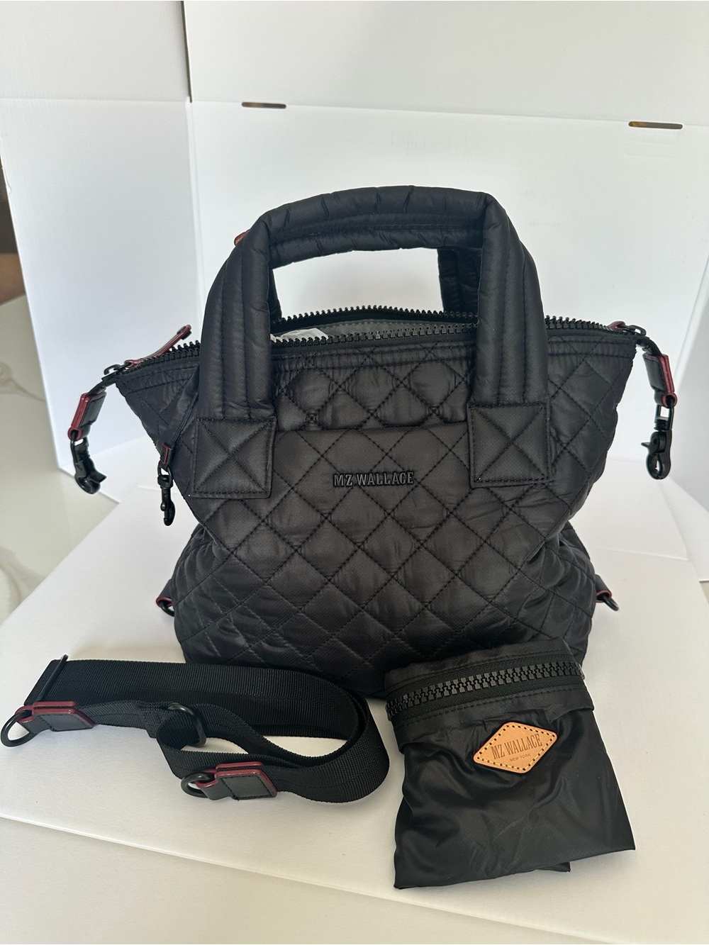 MZ Wallace Small Sutton Deluxe Tote with Detachable Strap